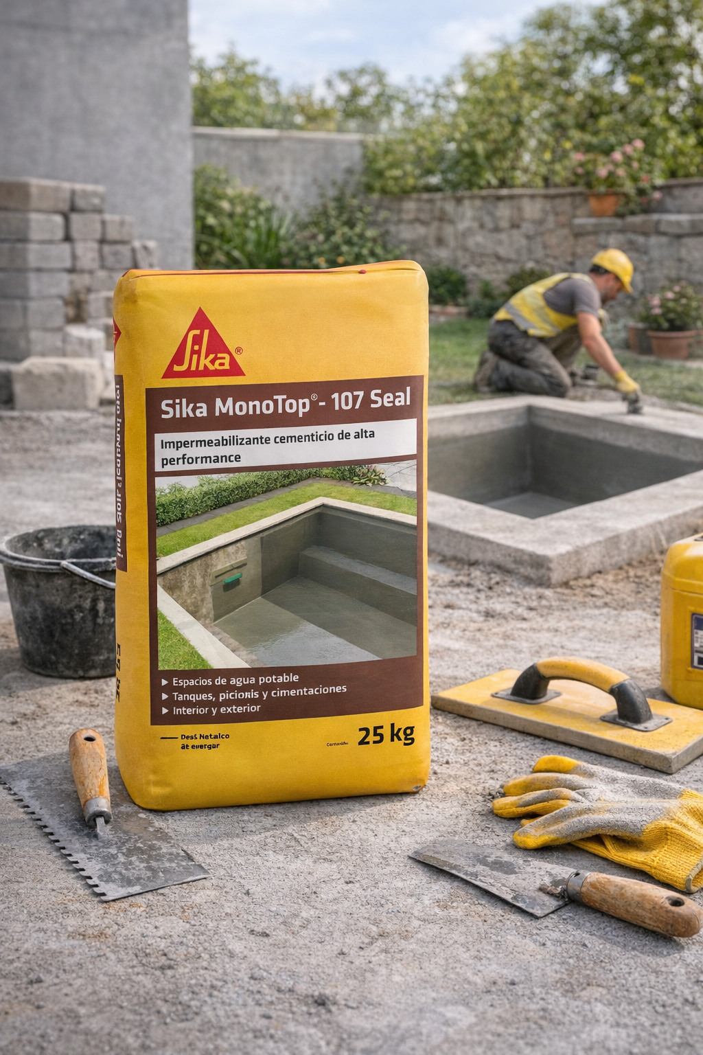 Sika MonoTop®-107 Seal Impermeabilizante Cementicio 25 kg - Image 2