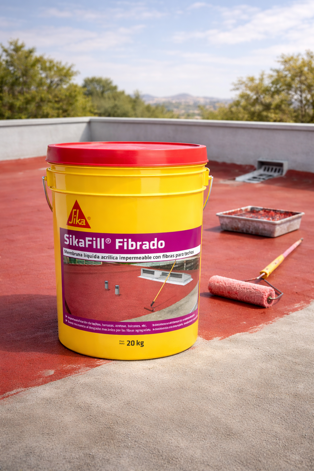 Sikafill Techos Membrana Liquida Impermeabilizante 5 / 20 Kg Color Blanco - Image 2