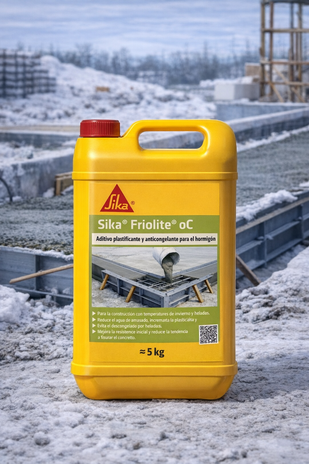 Sika® Friolite oC Aditivo Anticongelante y Plastificante para Hormigón 5 kg / 20 kg - Image 2