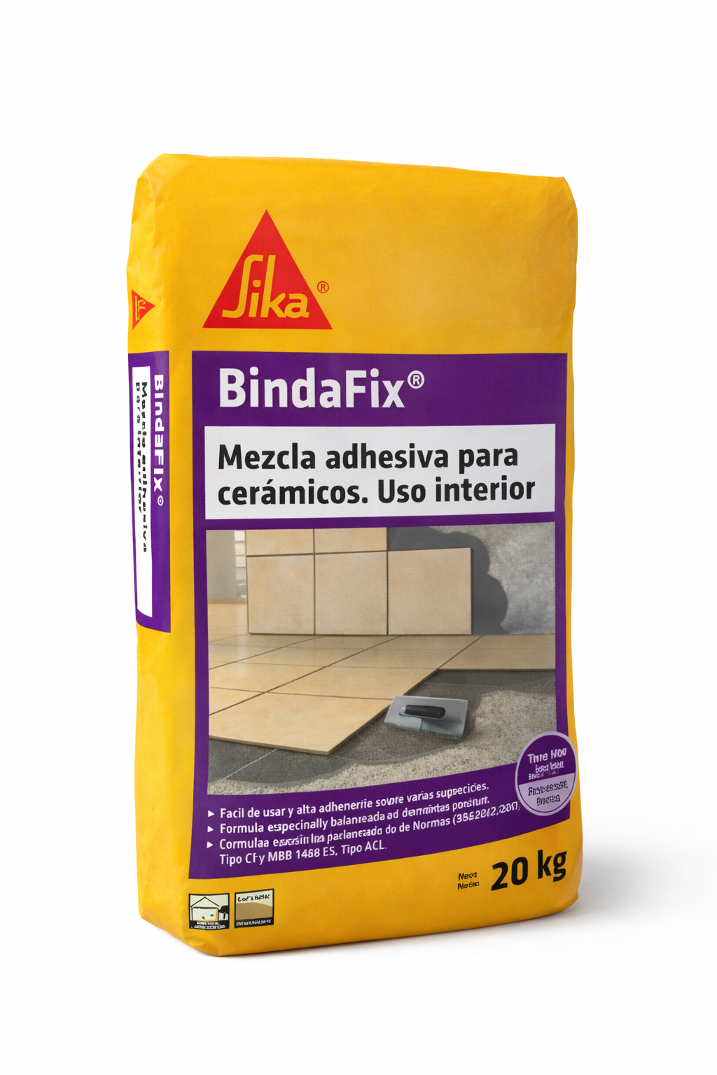 BindaFix® Básico Adhesivo Cementicio Impermeable 25 kg - Image 2